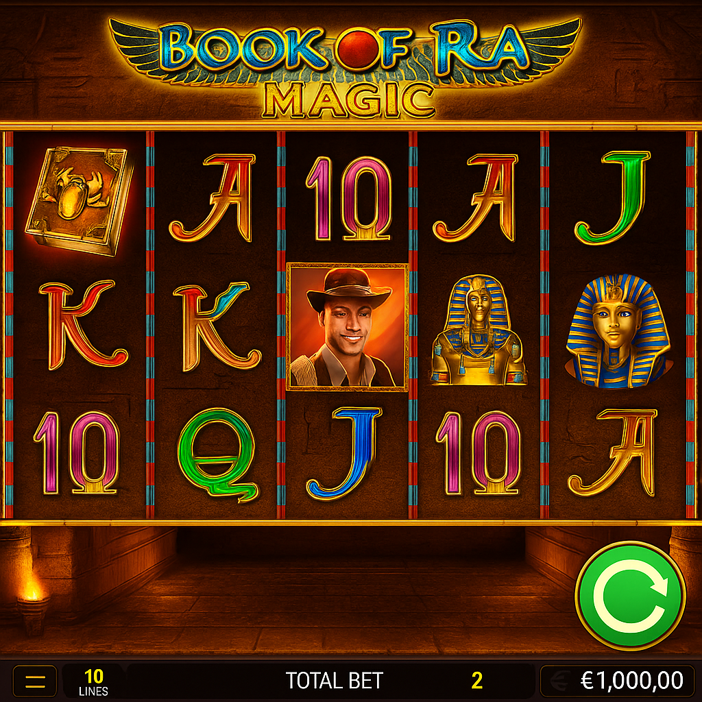 SlotsPalace - Book of Ra Magic Slot - Jeux en Argent Réel